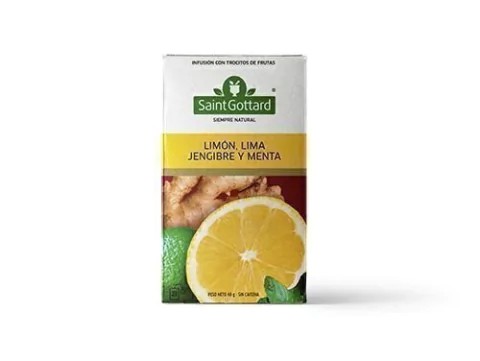 TE LIMON, LIMA, JENGIBRE Y MENTA SAINT GOTTARD