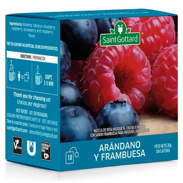 TE ARANDANO Y FRAMBUESA SAIN GOTTARD