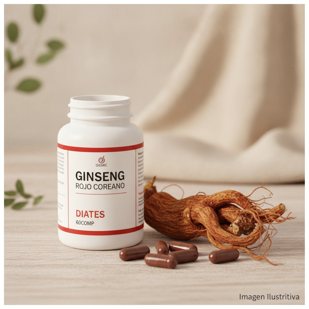 Ginseng Rojo Coreano 60Comp Diates Sin TACC
