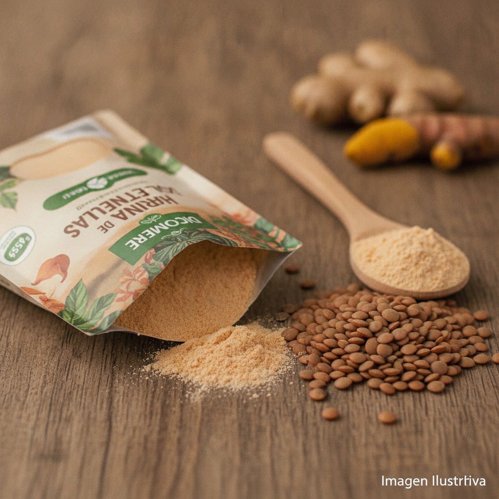 Harina De Lentejas Dicomere 450G Sin TACC Vegano