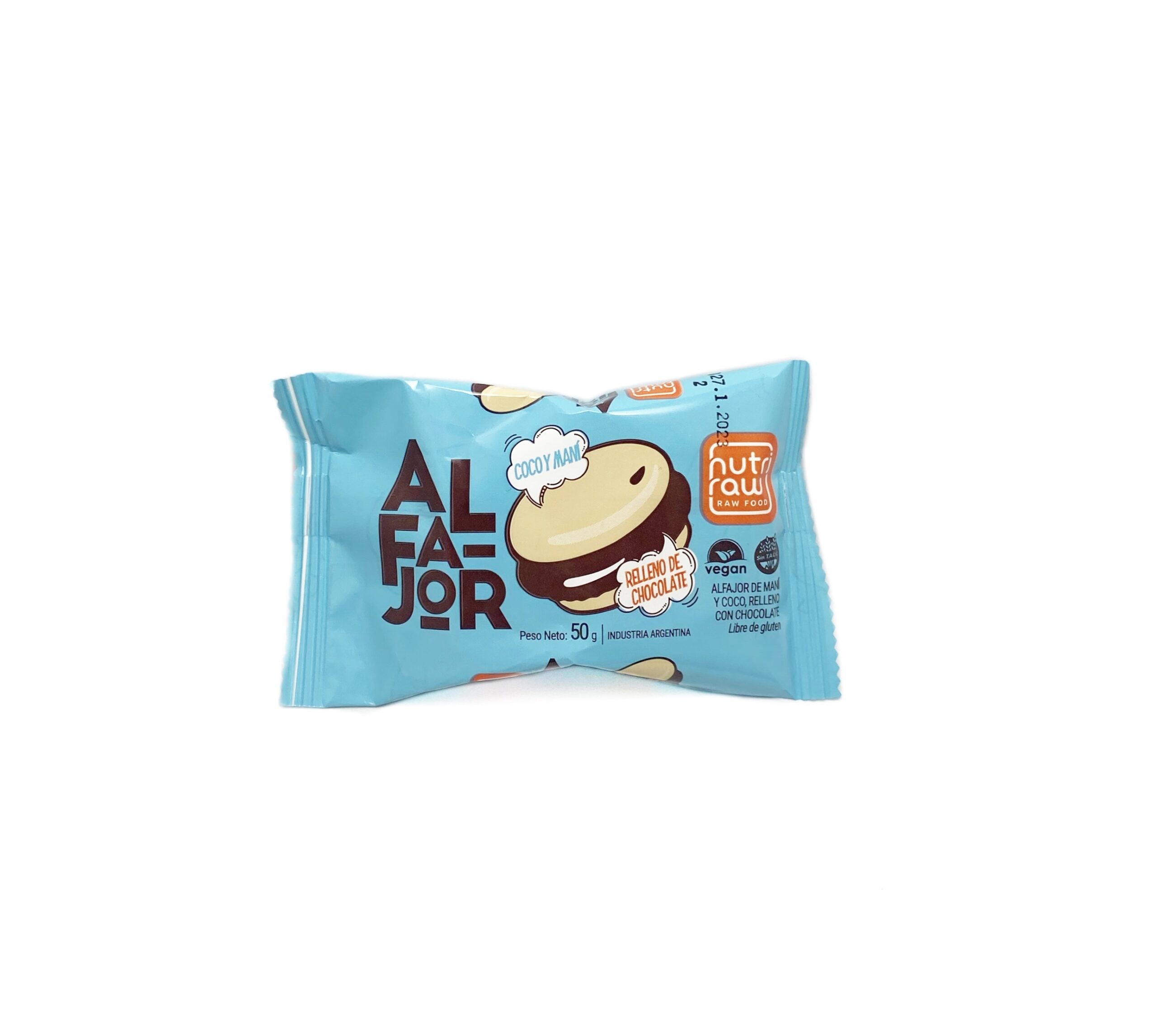 ALFAJOR COCO Y MANI NUTRI RAW