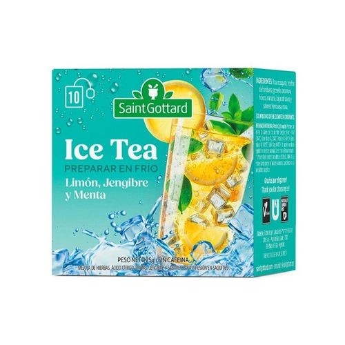 ICE TEA LIMON, JENGIBRE Y MENTA SAINT GOTTARD