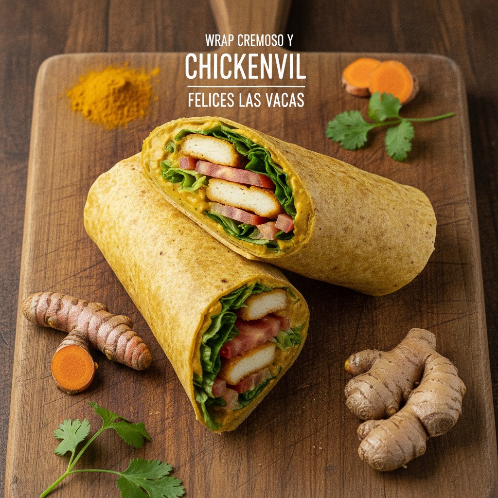 WRAP CREMOSO Y CHICKENVIL FELICES LAS VACAS