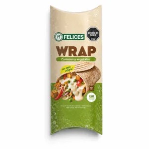 WRAP CREMOSO Y VEGETALES FELICES LAS VACAS