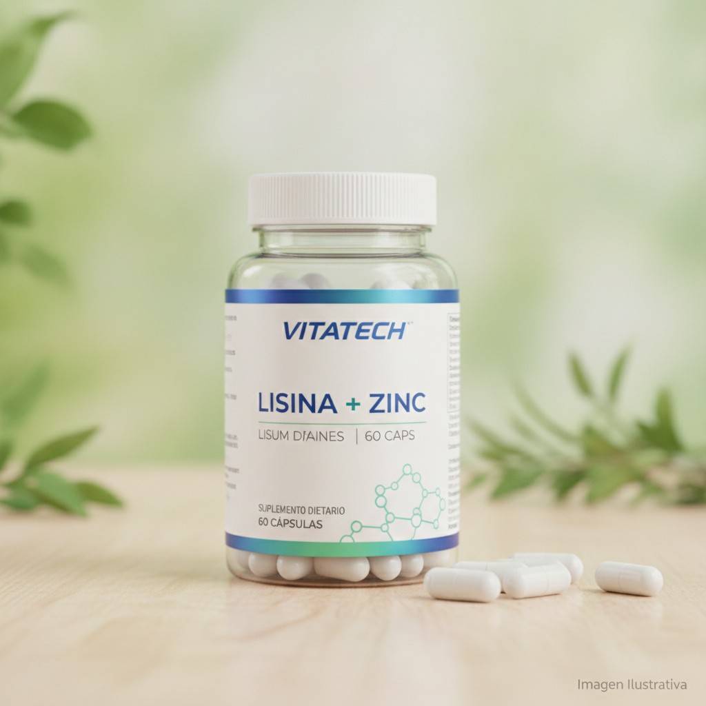 VITATECH LISINA + ZINC 60CAPS