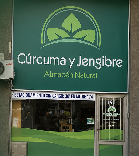 Frente de Cúrcuma y Jengibre